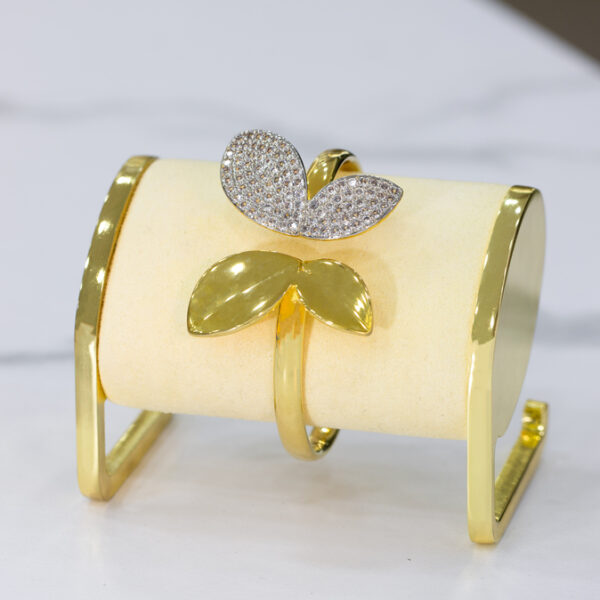 Pulsera Dorada con Plateado en Rodio ZPUC01-19