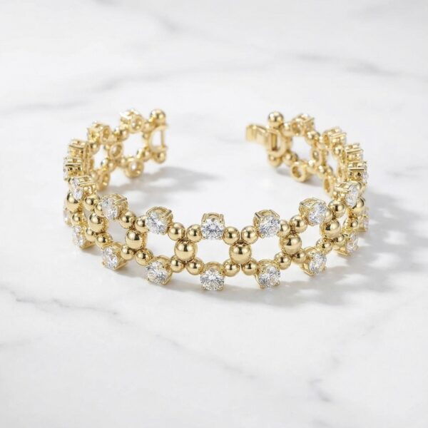 Pulsera Dorada en Rodio ZPUC01-30