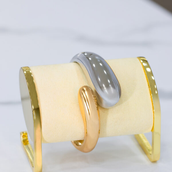 Pulsera Oro rosa con Plateado en Rodio ZPUC01-47