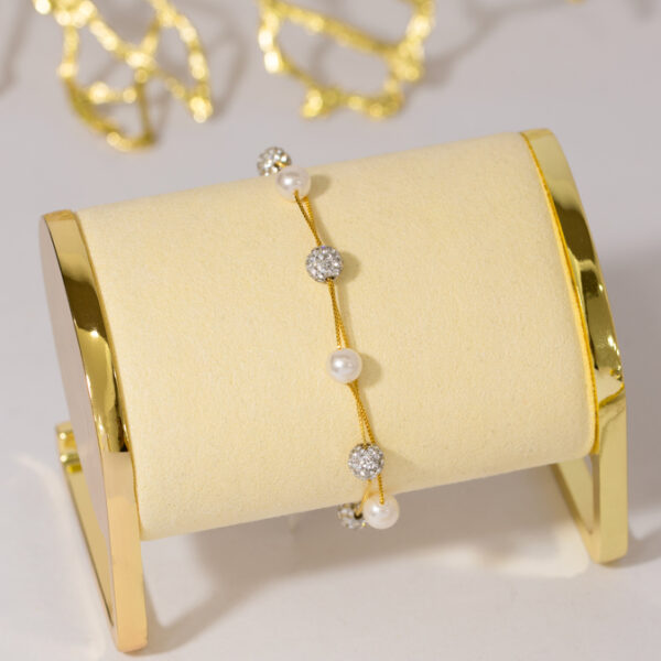 Pulsera Dorada en Rodio ZPUC01-48