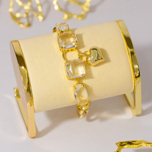 Pulsera Dorada en Rodio ZPUC01-51