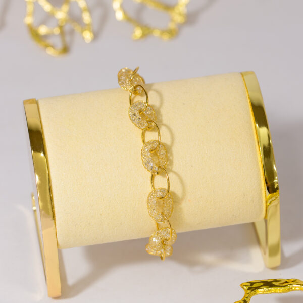 Pulsera Dorada en Rodio ZPUC01-55