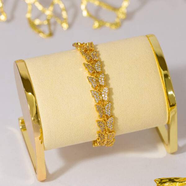 Pulsera Dorada en Rodio ZPUC01-58