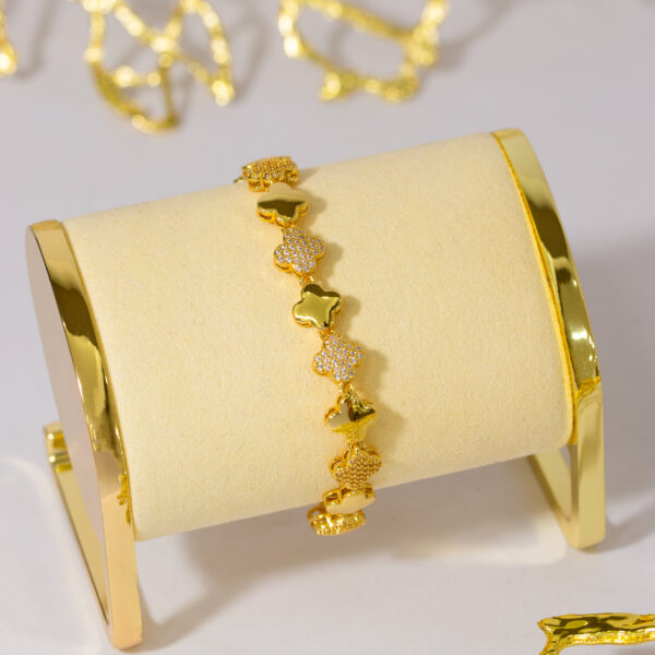 Pulsera Dorada en Rodio ZPUC01-60