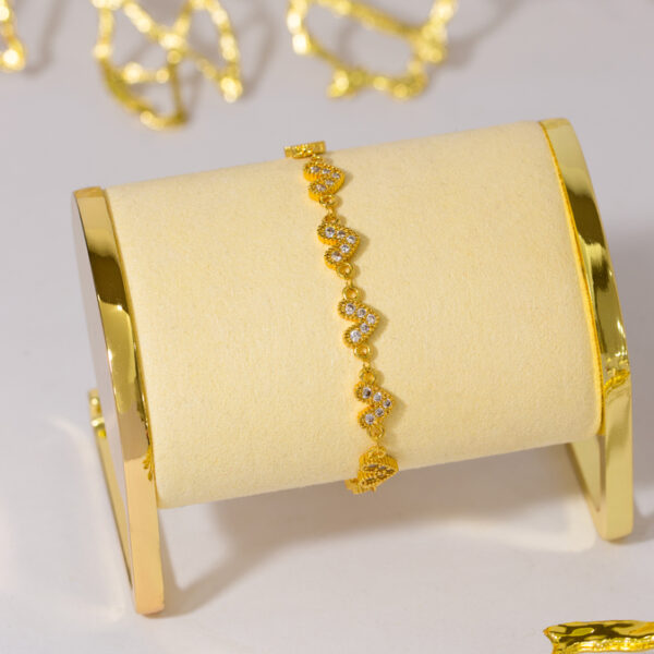 Pulsera Dorada en Rodio ZPUC01-61