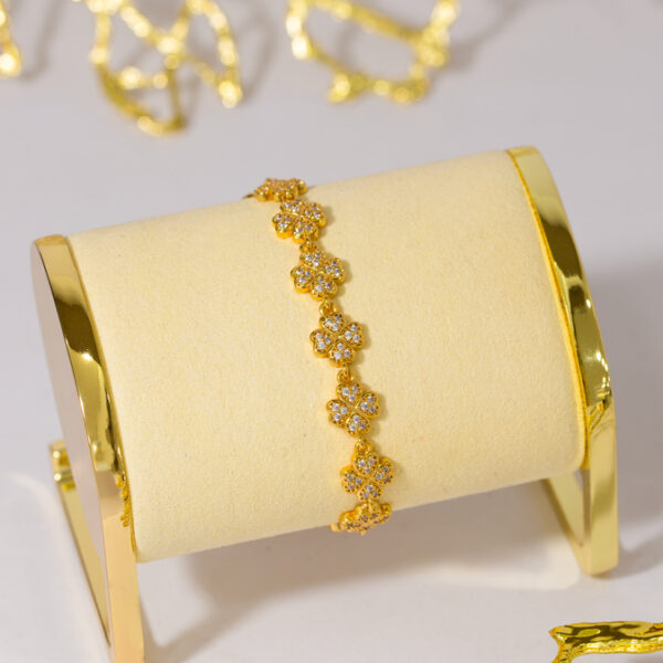 Pulsera Dorada en Rodio ZPUC01-63