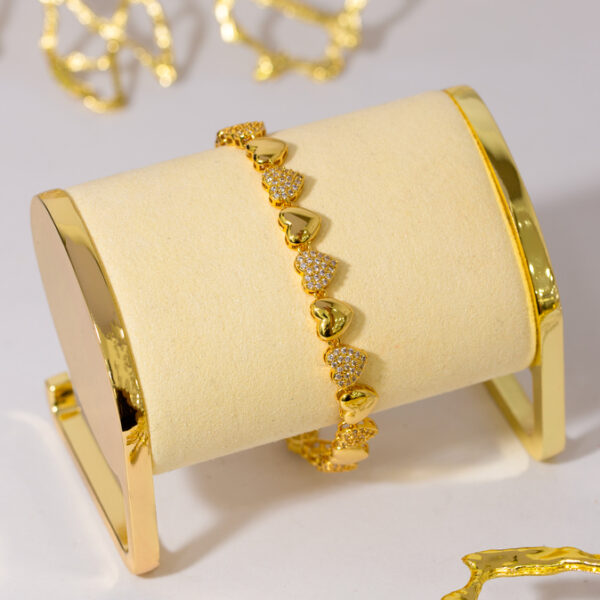 Pulsera Dorada en Rodio ZPUC01-77