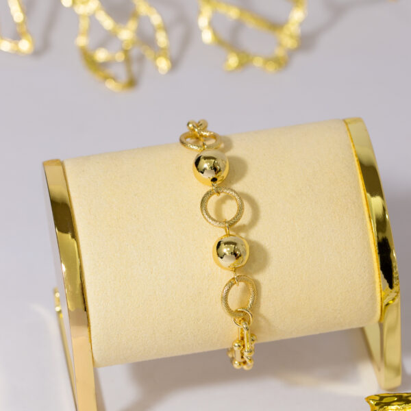 Pulsera Dorada en Rodio ZPUC01-86