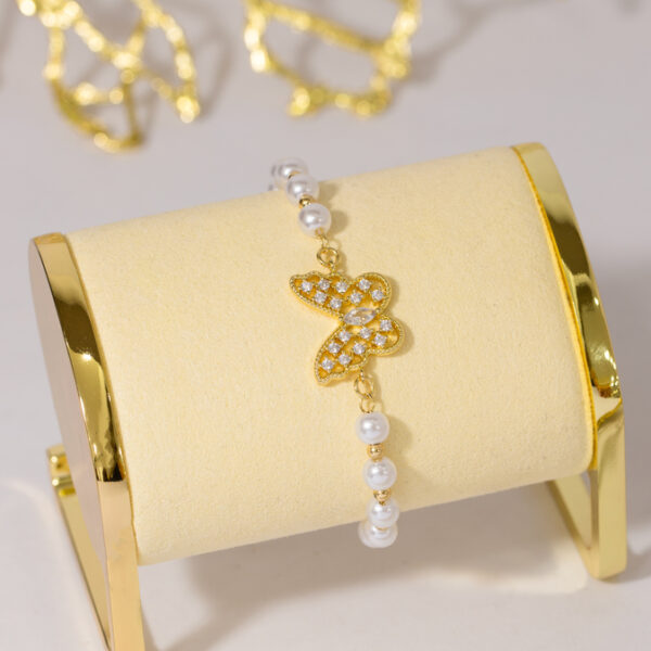 Pulsera Dorada en Rodio ZPUC01-97