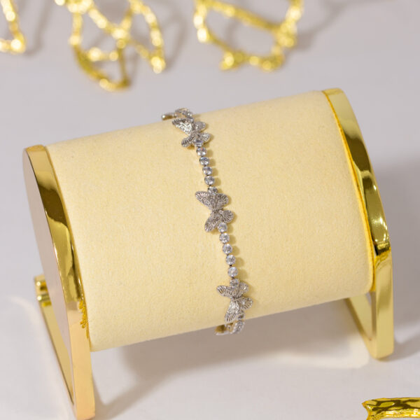 Pulsera Plateada en Rodio ZPUC02-01