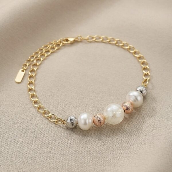 Pulsera Tres Oros en Rodio ZPUC03-05