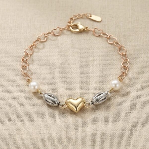 Pulsera Tres Oros en Rodio ZPUC03-07