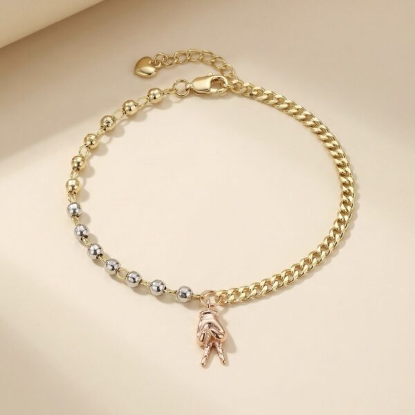 Pulsera Tres Oros en Rodio ZPUC03-25