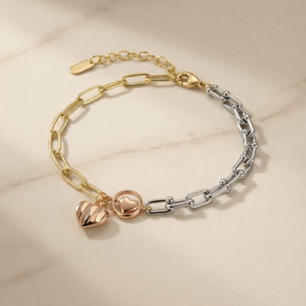 Pulsera Tres Oros en Rodio ZPUC03-27