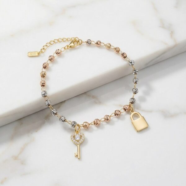 Pulsera Tres Oros en Rodio ZPUC03-29