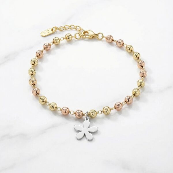 Pulsera Tres Oros en Rodio ZPUC03-30