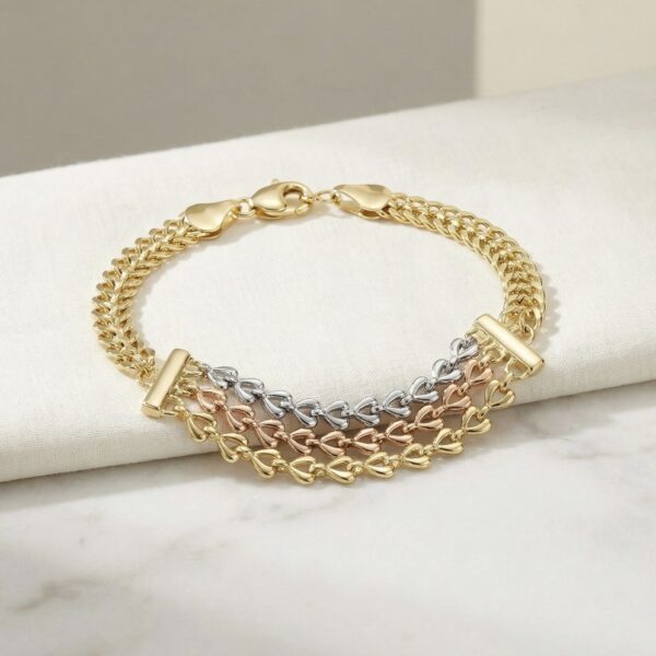 Pulsera Tres Oros en Rodio ZPUC03-32