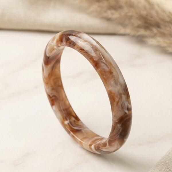 Pulsera Café en Resina ZPUC03-58.D