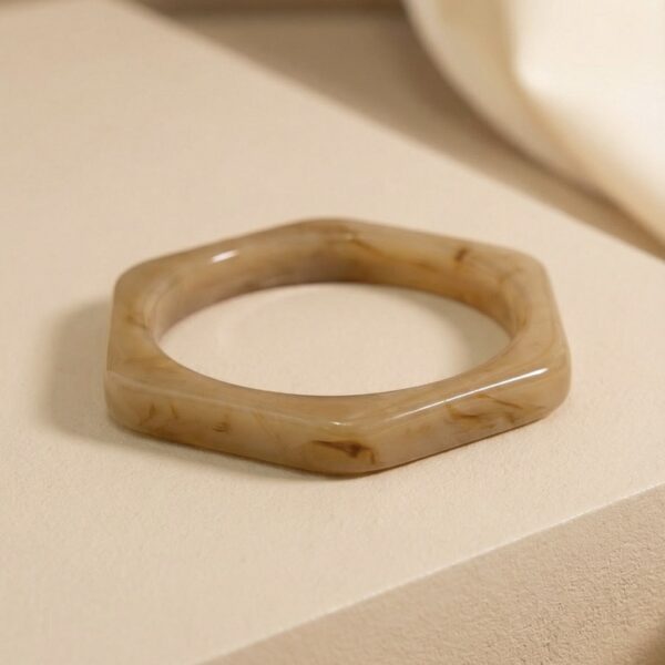 Pulsera Café en Resina ZPUC03-64.C