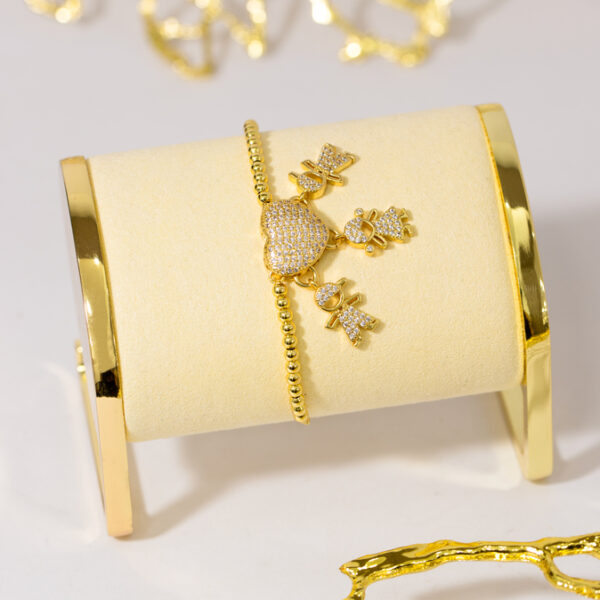 Pulsera Dorada en Rodio ZPUC04-23