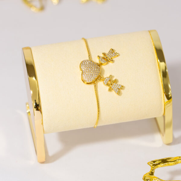 Pulsera Dorada en Rodio ZPUC04-26