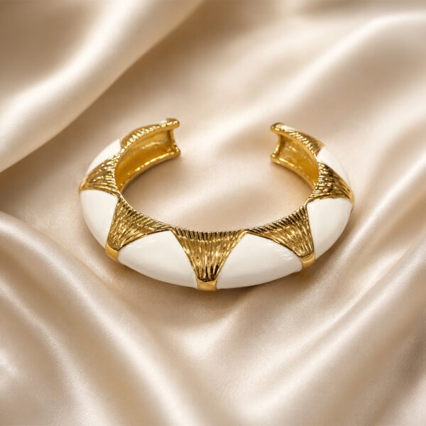 Brazalete Cuff Aurelia Blanco