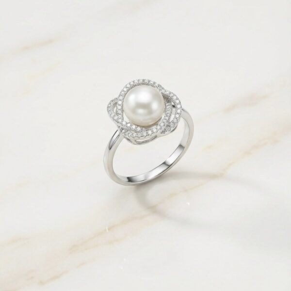 Anillo plateado Évora