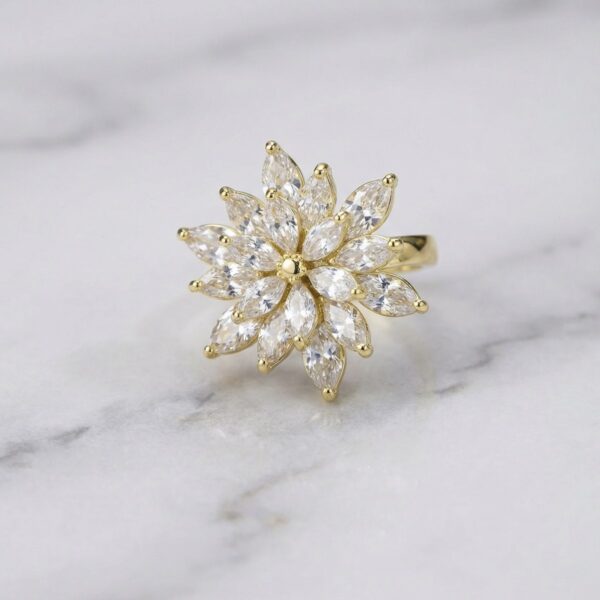 Anillo plateado Riviera