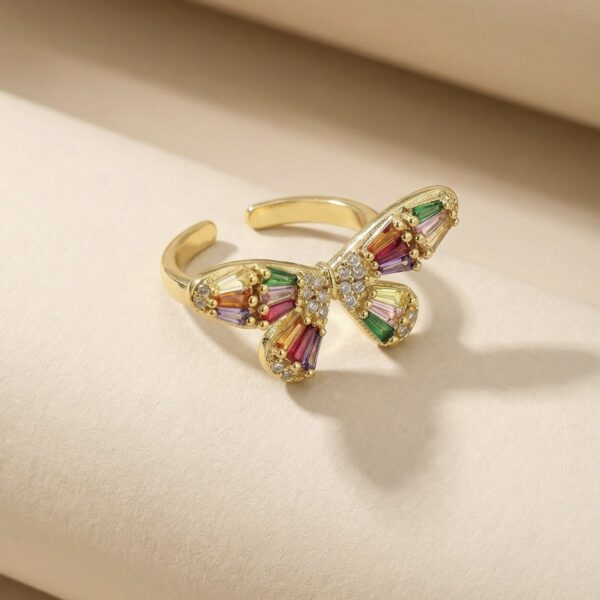 Anillo dorado Gardenia