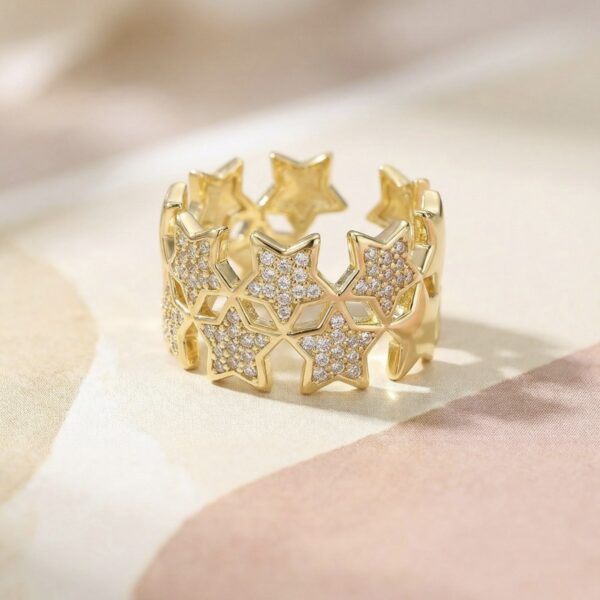 Anillo dorado Lirio