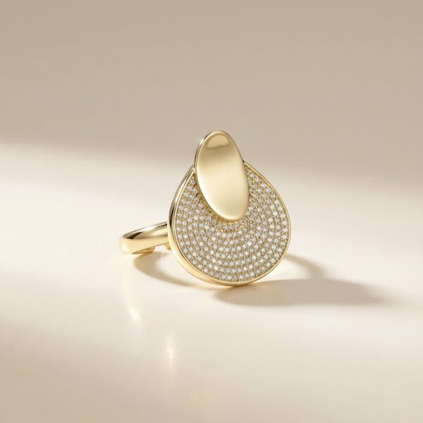 Anillo dorado Perla
