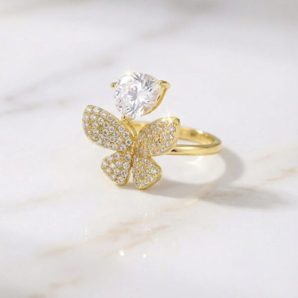Anillo plateado Mónaco