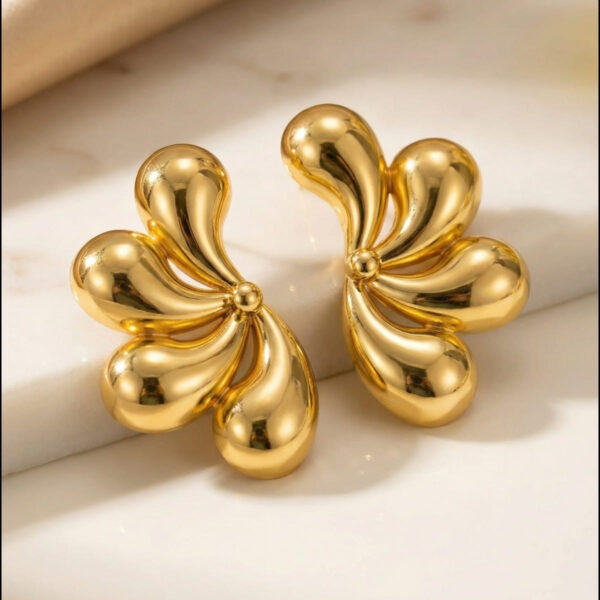 Aretes dorados Adara