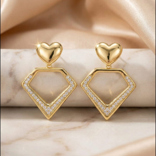Aretes dorados Valentina