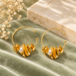 Aretes dorados Amapola de ZYRAL
