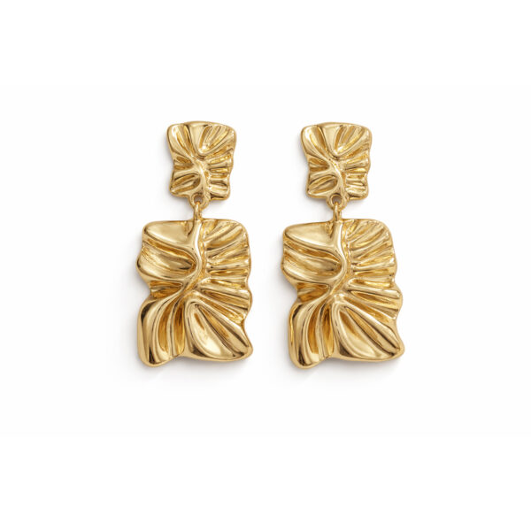 Aretes dorados Gala de ZYRAL - foto 3