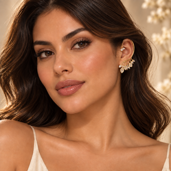 Aretes dorados Bianca de ZYRAL - foto 2