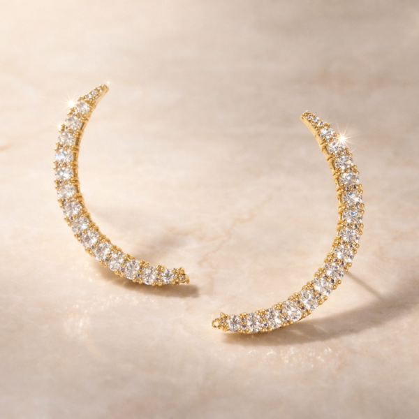 Aretes dorados Atenea de ZYRAL