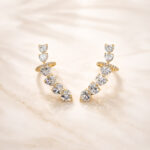 Aretes dorados Aster de ZYRAL