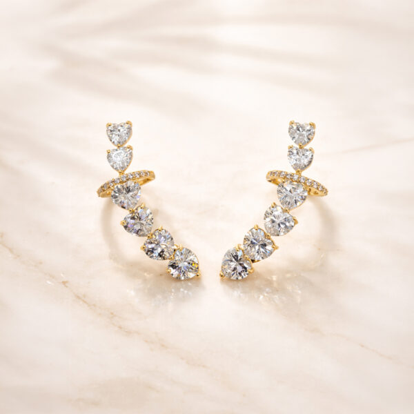 Aretes dorados Aster de ZYRAL