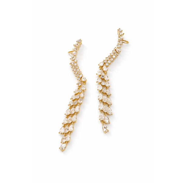 Aretes dorados Clara de ZYRAL - foto 3