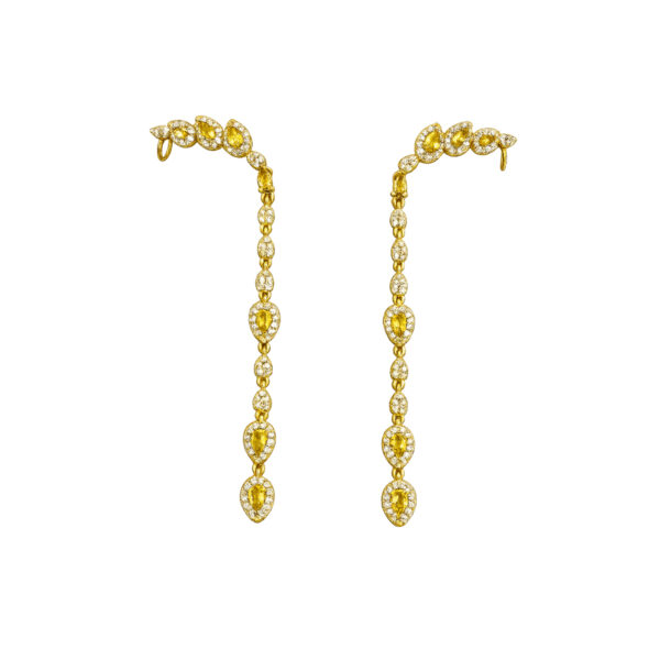 Aretes dorados Gardenia de ZYRAL - foto 3
