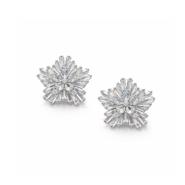 Aretes Plateado Estela de ZYRAL - foto 3