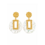 Aretes Turquesas Astral de ZYRAL en color dorado - foto 3