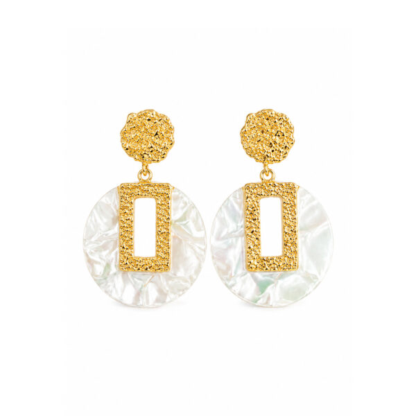 Aretes Turquesas Astral de ZYRAL en color dorado - foto 3