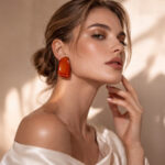Aretes naranja Kaia de ZYRAL - foto 2