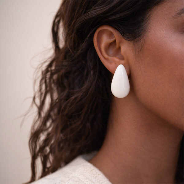 Aretes Blanco Zafiro de ZYRAL - foto 2