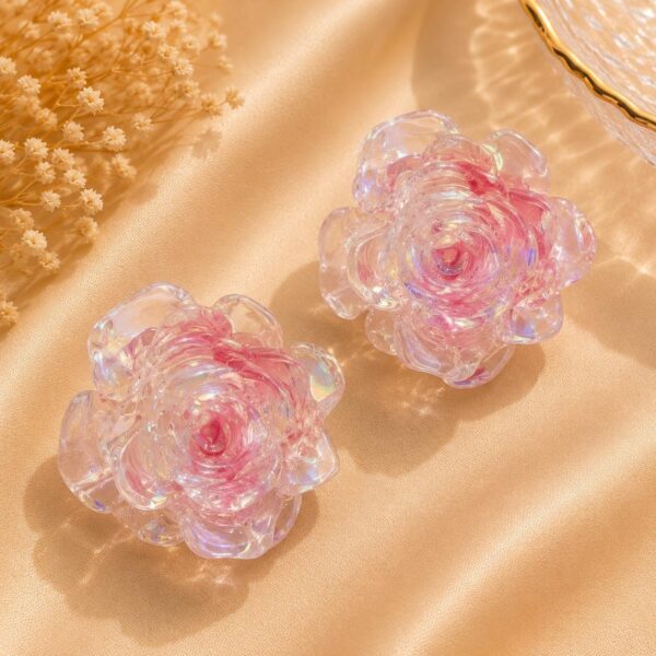 Aretes Fucsia Flora