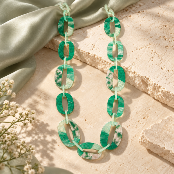 Collar Verde Opaline