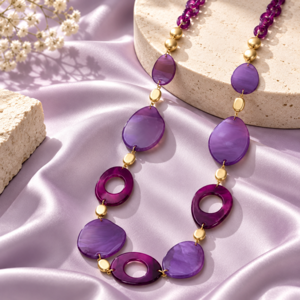 Collar Morado Aster